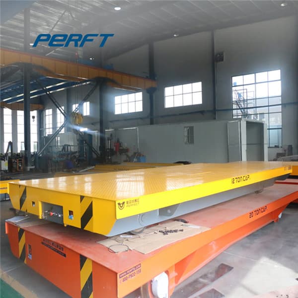 Motorized Transfer Car With Integrated Screw Jack Lift Table 25 Tons
